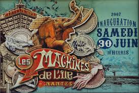 L'affiche représentant les machines de l'île de Nantes