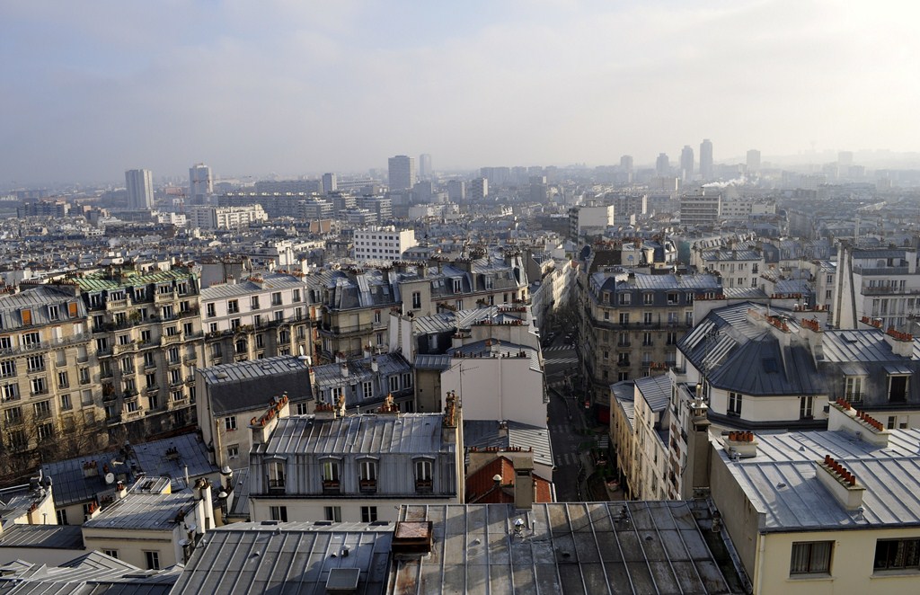 Vue sur Paris depuis Montmartre