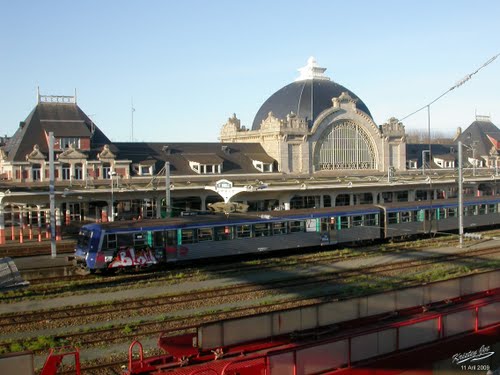 Vue de la garre de Saint-Brieuc