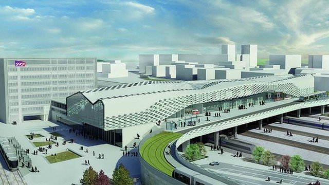 Projet de la nouvelle gare de Nantes Tram on Way.